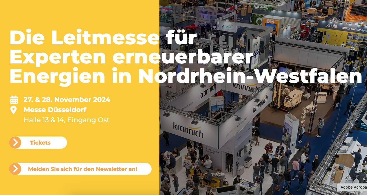 Solar Solutions in Düsseldorf: das sind die vier Fokusthemen