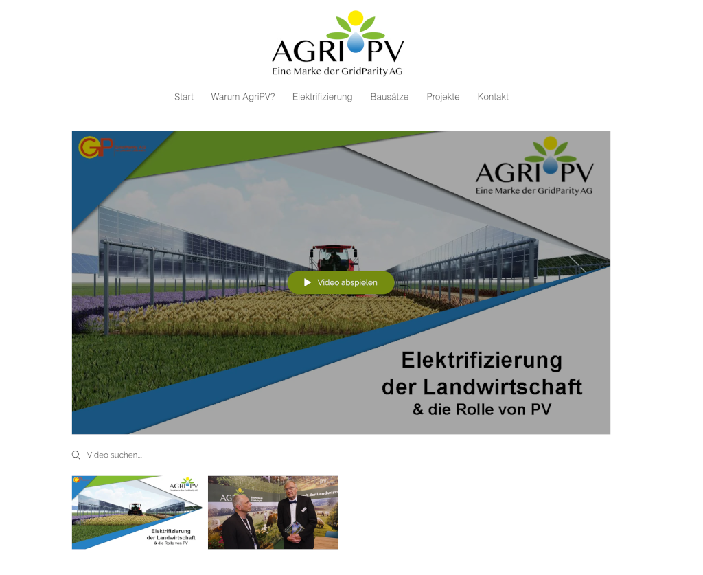 Gridparity: Video zu den Chancen der AgriPV