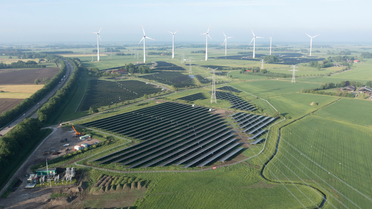 Nicht nur die Kombination mit dem bestehenden Windpark war eine planerische und technische Herausforderung für das Projekt. - © GP Joule