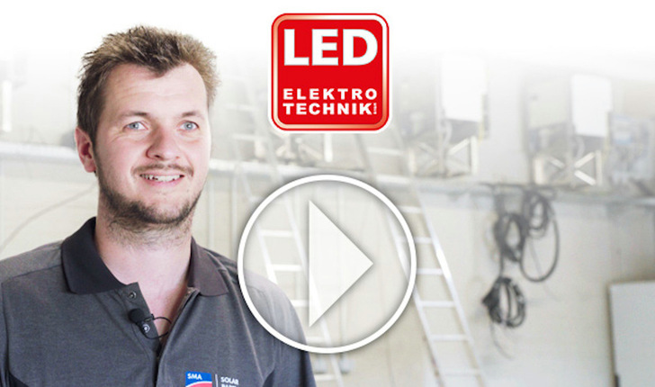 Raphael Krüger führt die Geschäfte der Firma LED Elektrotechnik. - © EWS