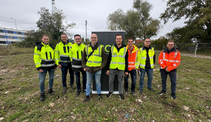 Am 7. Oktober wurde in Halle die Baustelle übergeben. - © CCE Holding