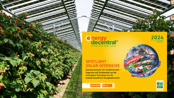 © Baywa r.e. Das PV-Spotlight zur Energy Decentral bringt Landwirte und Solarexperten zusammen.