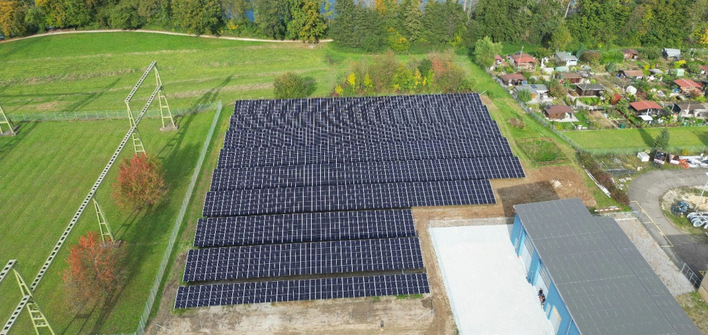 © AEW Die AEW hat den frei gewordenen Platz auf dem Gelände des Unterwerks Spreitenbach für einen Solarpark zwischengenutzt,
