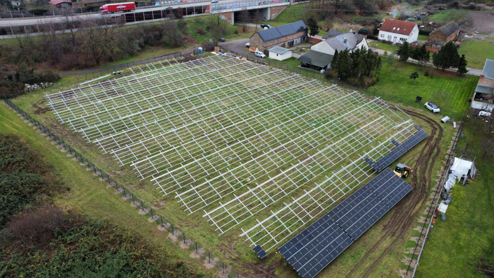 © Energiepark Brandenburg Die neue Gemeinschaftsanlage in Kloster Lehnin befindet sich bereits im Bau.