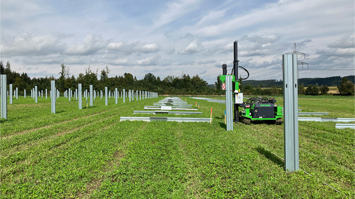 © EWS Consulting Nur zwei Prozent der Fläche werden von der Photovoltaikanlage beansprucht.
