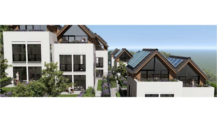 © Kampa Die Bewohner der Sonnensiedlung in Schramberg müssen mindestens sieben Jahre keine Energierechnung bezahlen.
