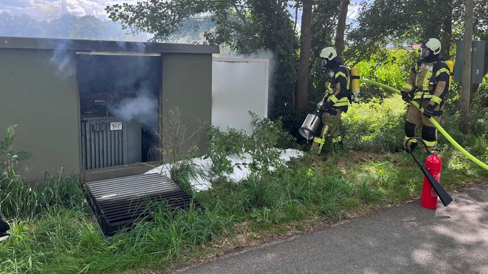 © Feuerwehr Nordhorn Wenn der Trafo brennt, steht die Solaranlage mitunter monatelang still.