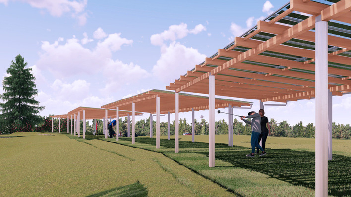 © Gridparity Die Driving Range ist nur eine mögliche Fläche auf Golfplätzen, die sich für die Installation von Solaranlagen eignet.