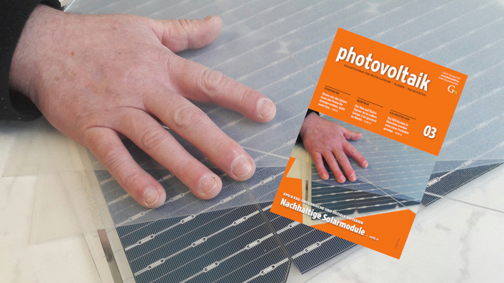 © Heiko Schwarzburger Das Themenheft stellt die nachhaltige Fertigung und grüne Lieferketten von Solarzellen und Modulen vor.