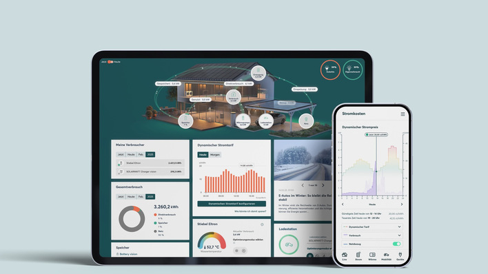© Solarwatt Der neuer Service ermöglicht Funktionen zum Energiemarkt.