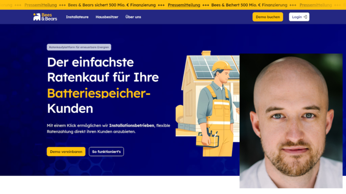© Bees & Bears/Annette Koroll Mit dem Angebot von Bees & Bears können Installateure ihren Kunden eine solide Finanzierung bieten.