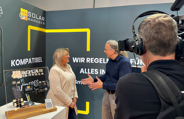 © Foto: Guiseppe Giorno Kathrin Rust von Solar Manager stand uns beim diesjährigen CEO-Talk in München Rede und Antwort.