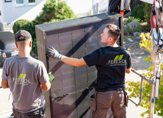 © Foto: Febesol Effizienz ist der Schlüssel: Das gilt beim Transport der Solarmodule wie für alle Abläufe.