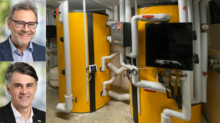 © My PV Mit der Elektrowärme steigt die Komplexität im Heizungskeller. Welche Unterstützung Handwerker bekommen, erklären Gerhard Rimpler (oben) und Markus Gundendorfer von My PV.