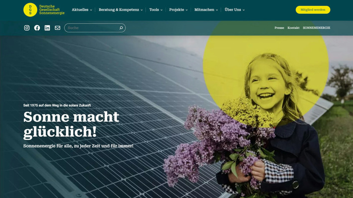 © DGS Die DGS hat ihren Auftritt im Internet erweitert und modernisiert.